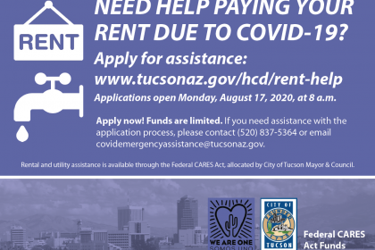 City of Tucson offers rental assistance.